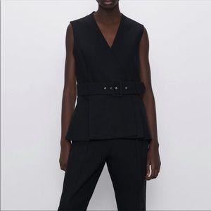 Pn sale Zara belted wrap vest